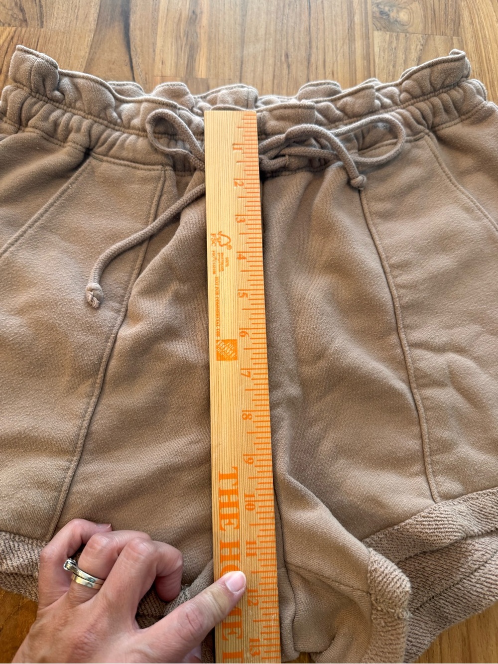 Abercrombie & Fitch Lounge Shorts Women’s Medium Light Brown - Picture 5 of 7